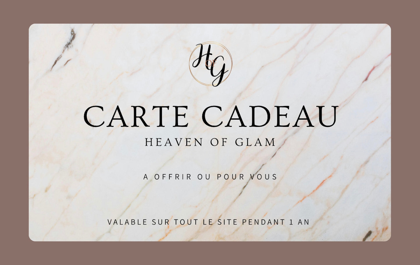 E-Carte Cadeau Heaven of Glam