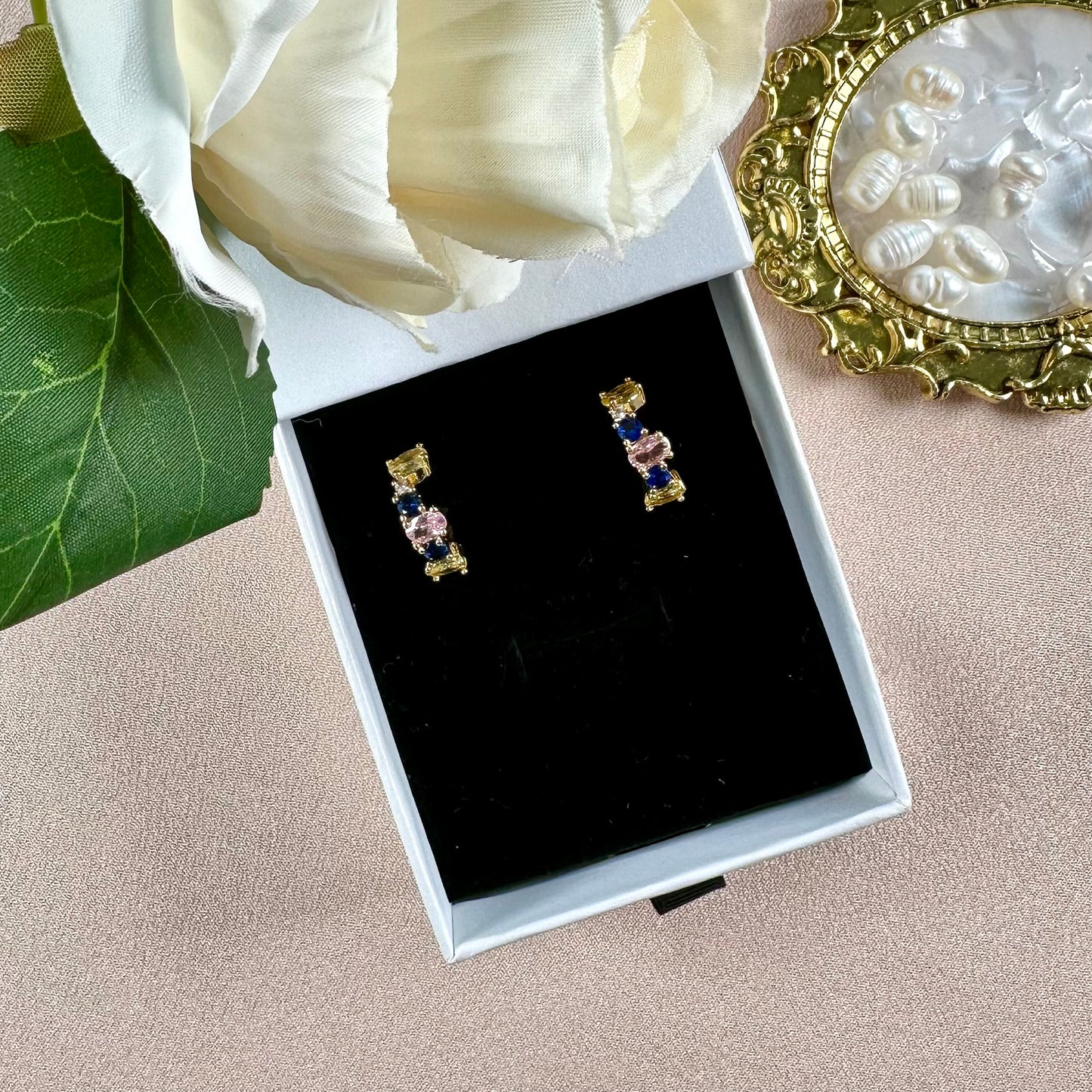 Boucles d'oreilles Arc en Ciel