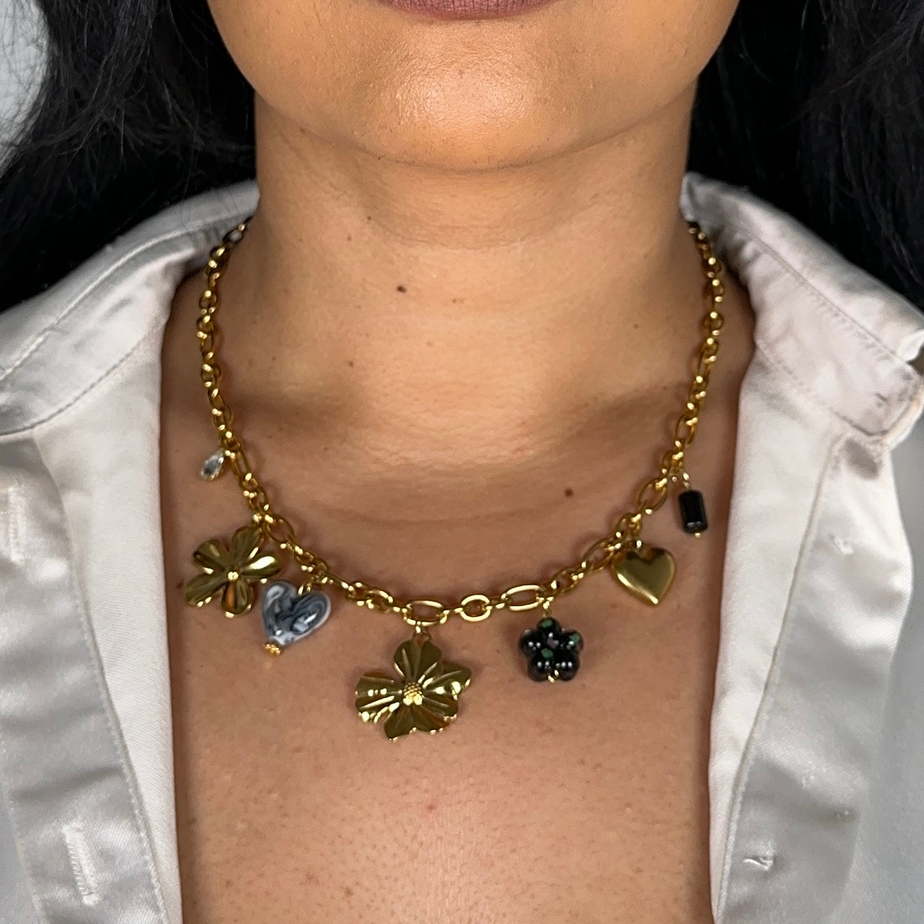 Collier Destiny Obsidian Noir