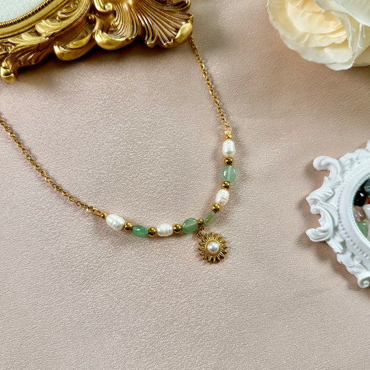 Collier Grace - Aventurine Verte