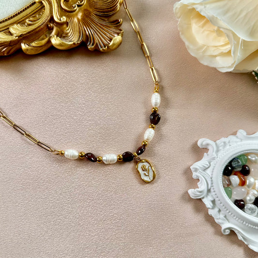 Collier Promesse - Grenat