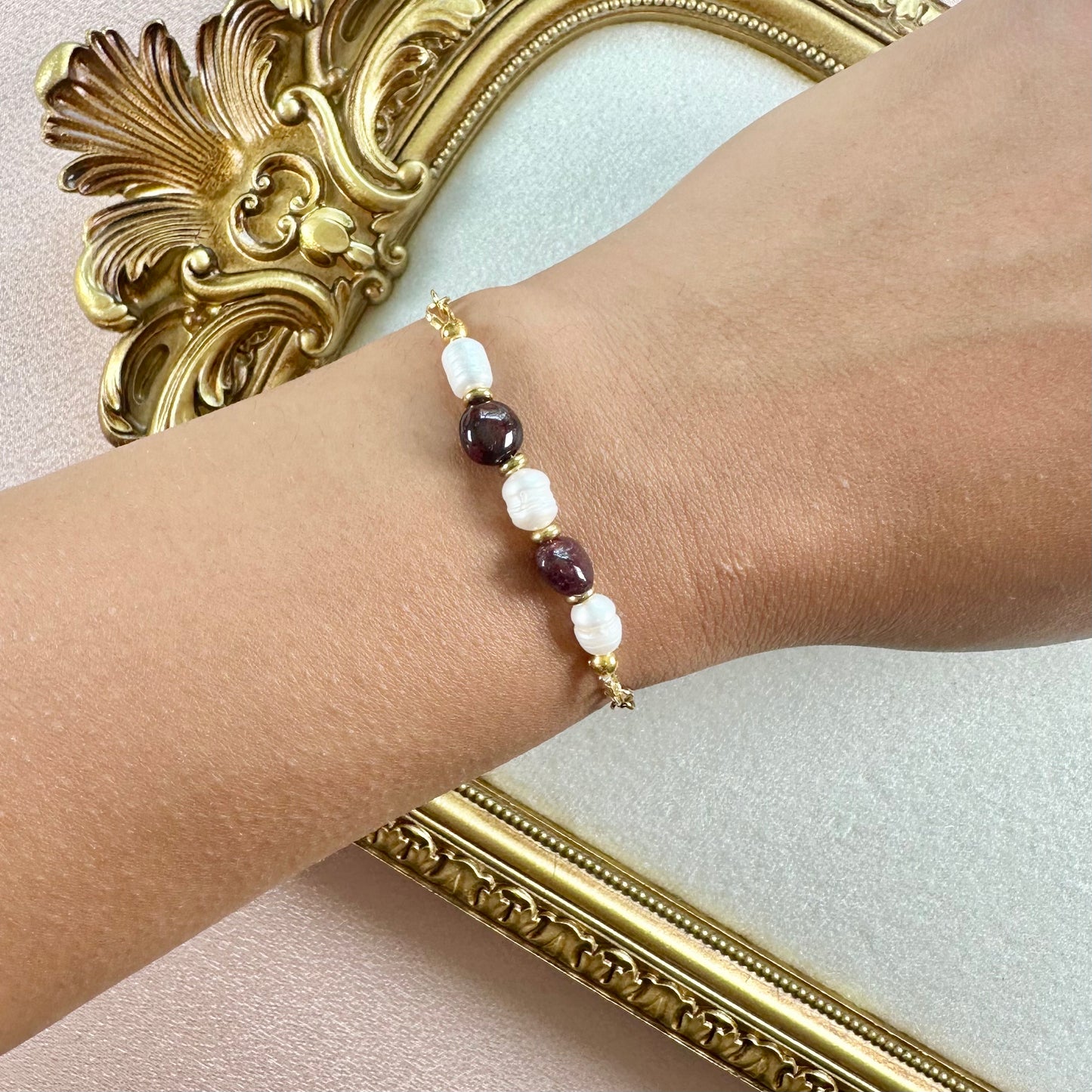 Bracelet Promesse - Grenat