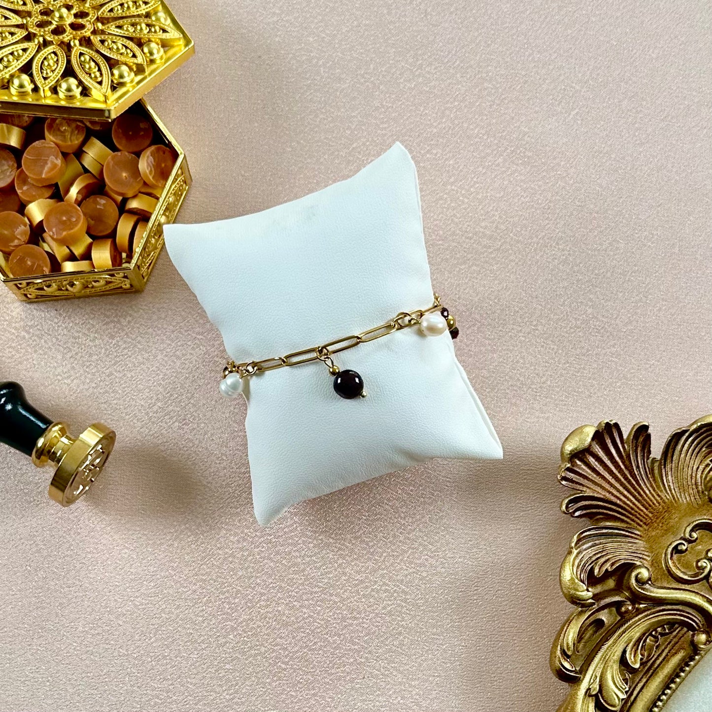 Bracelet Madeline - Grenat