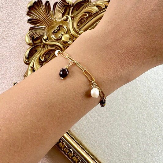 Bracelet Madeline - Grenat