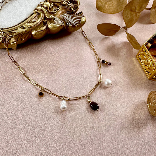 Collier Madeline - Grenat