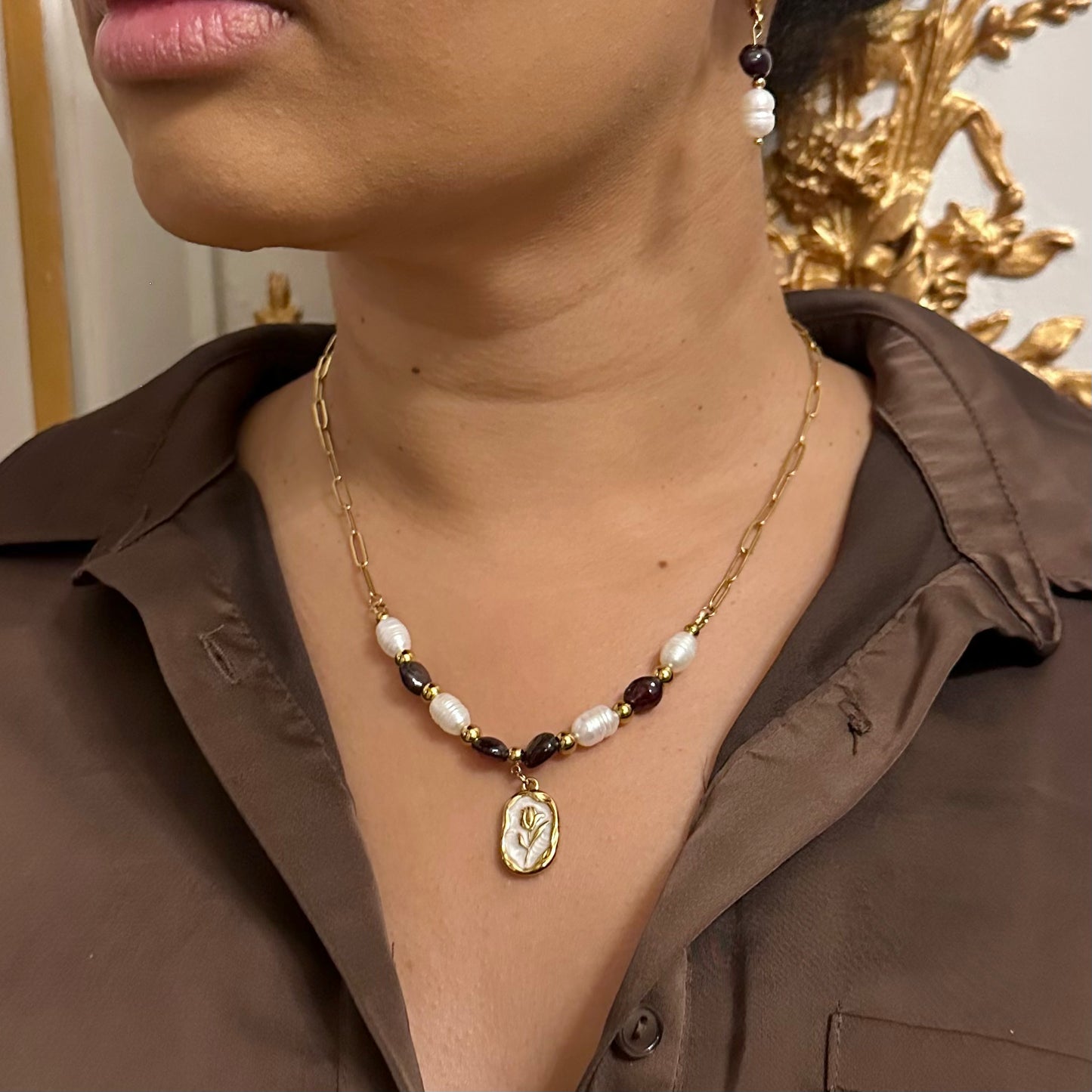 Collier Promesse - Grenat