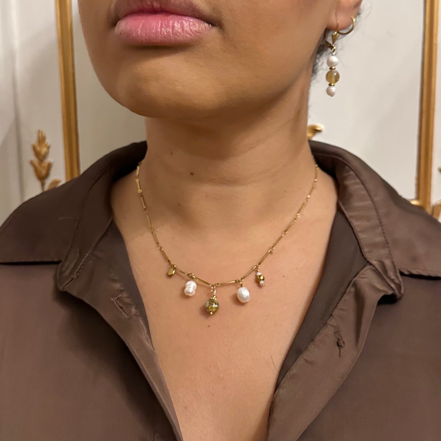 Collier Melissa - Agate de Feu