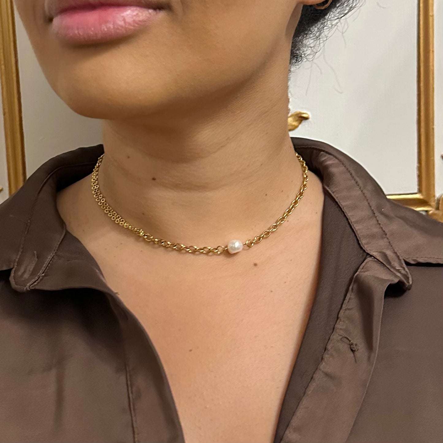 Collier Perle Rare interchangeable