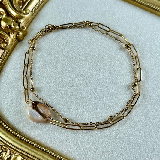 Bracelet de cheville Coquillage