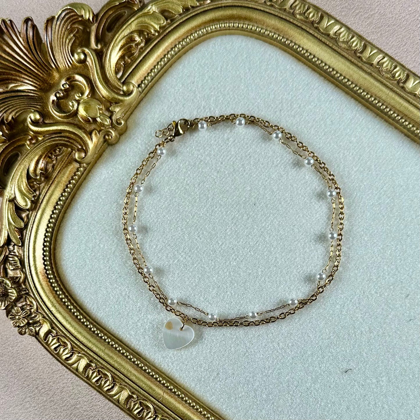 Bracelet de cheville Coeur