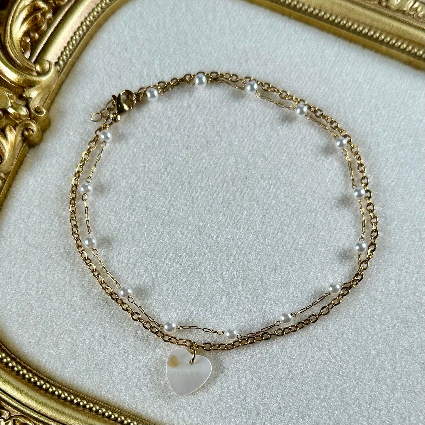 Bracelet de cheville Coeur