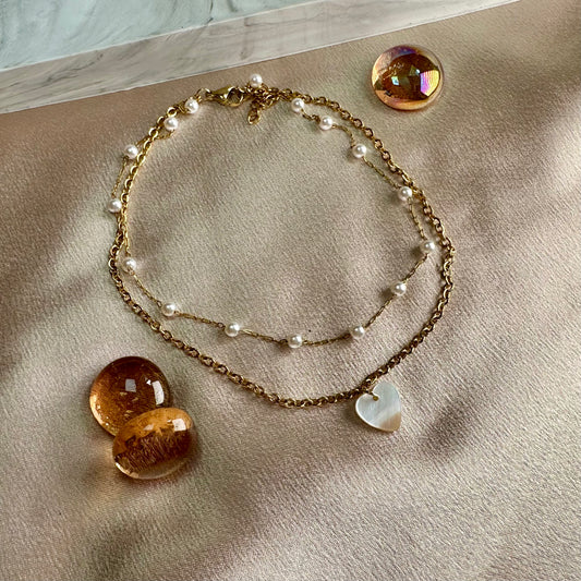 Bracelet de cheville Coeur