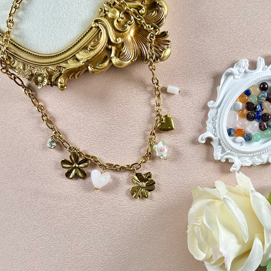 Collier Destiny Quartz Blanc