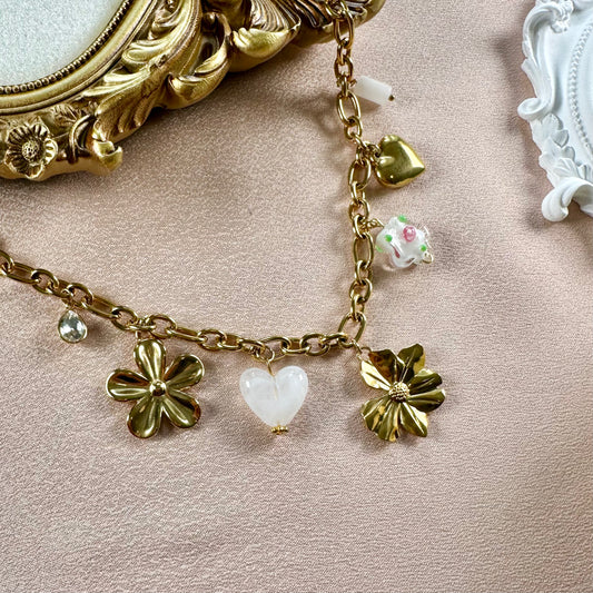 Collier Destiny Quartz Blanc