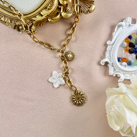 Collier en Y Flower