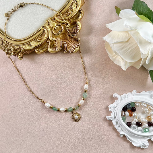 Collier Grace - Aventurine Verte