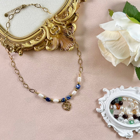Collier Rosalia - Lapis Azuli