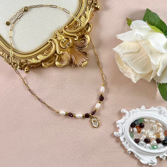 Collier Promesse - Grenat