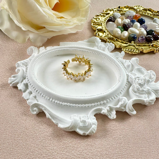 Bague Couronne Dorée