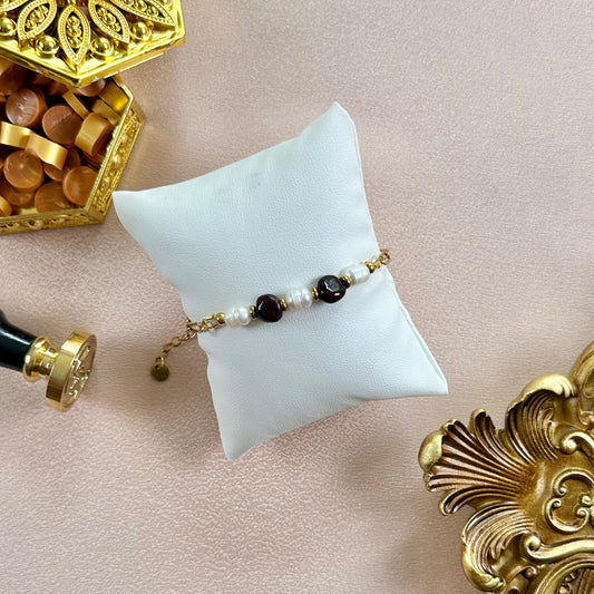 Bracelet Promesse - Grenat