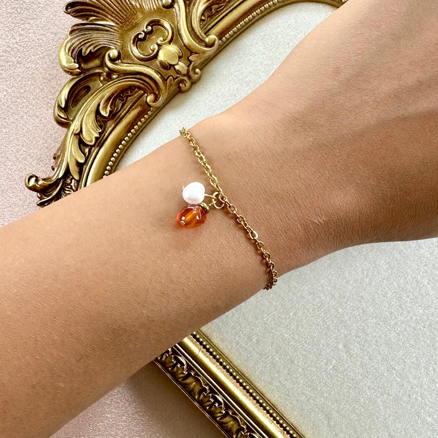 Bracelet Déborah - Agate de Feu