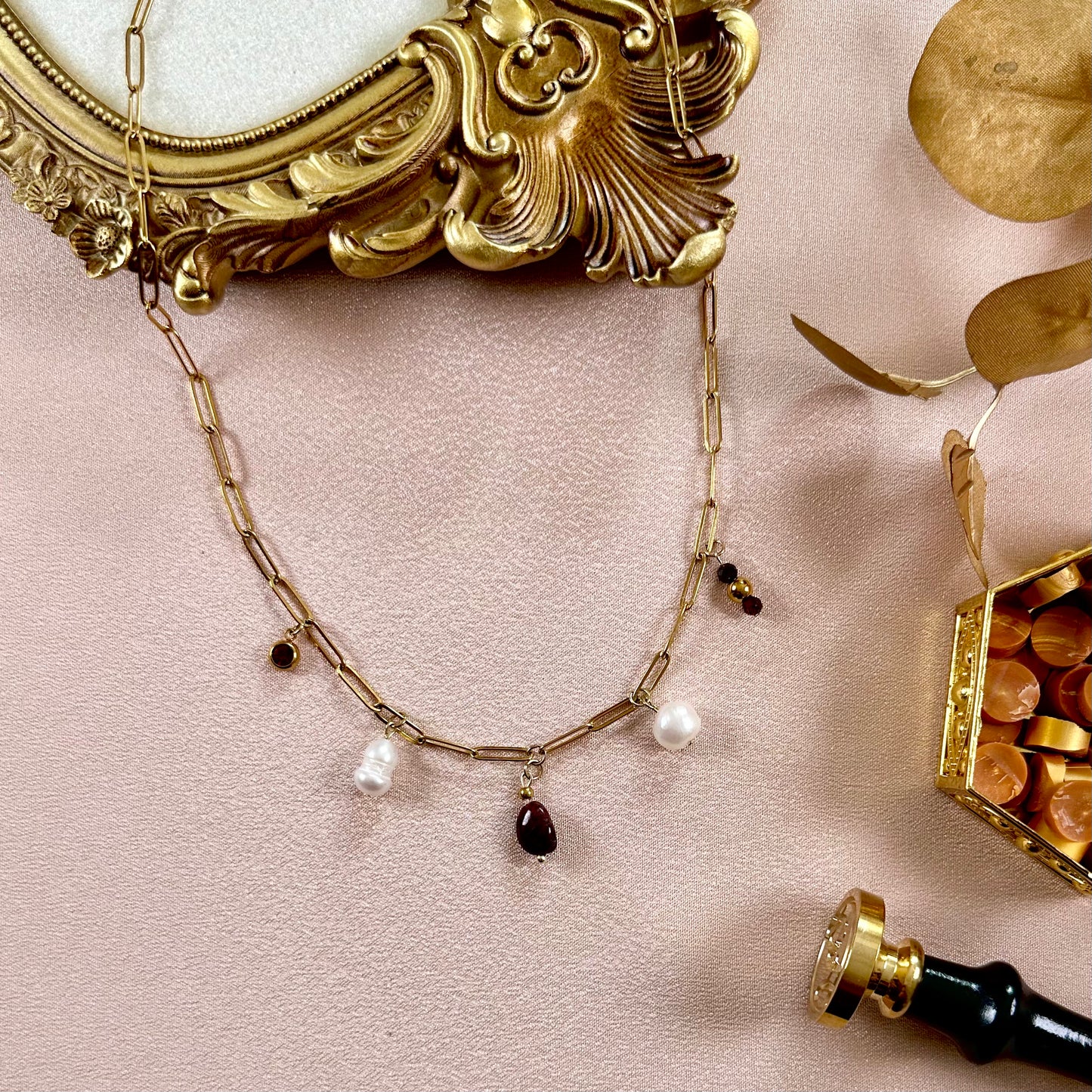 Collier Madeline - Grenat