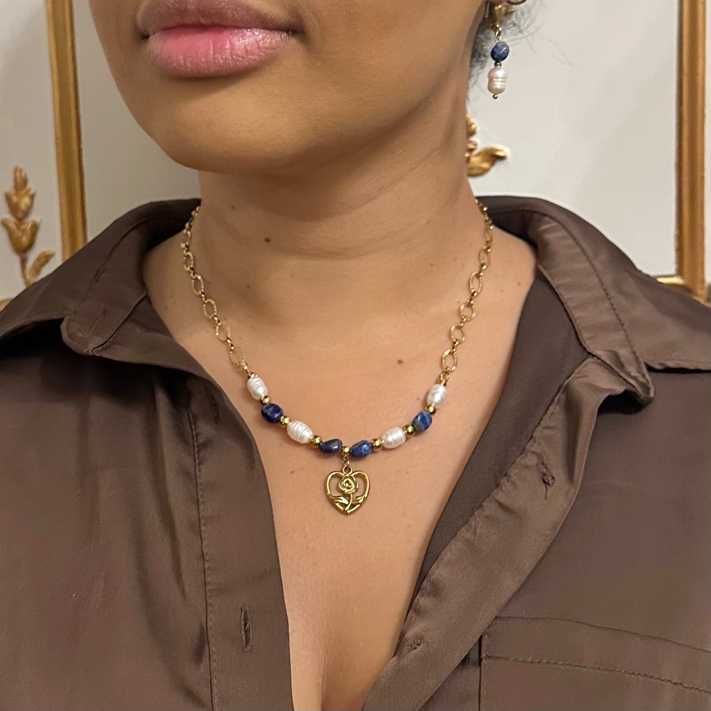 Collier Rosalia - Lapis Lazuli