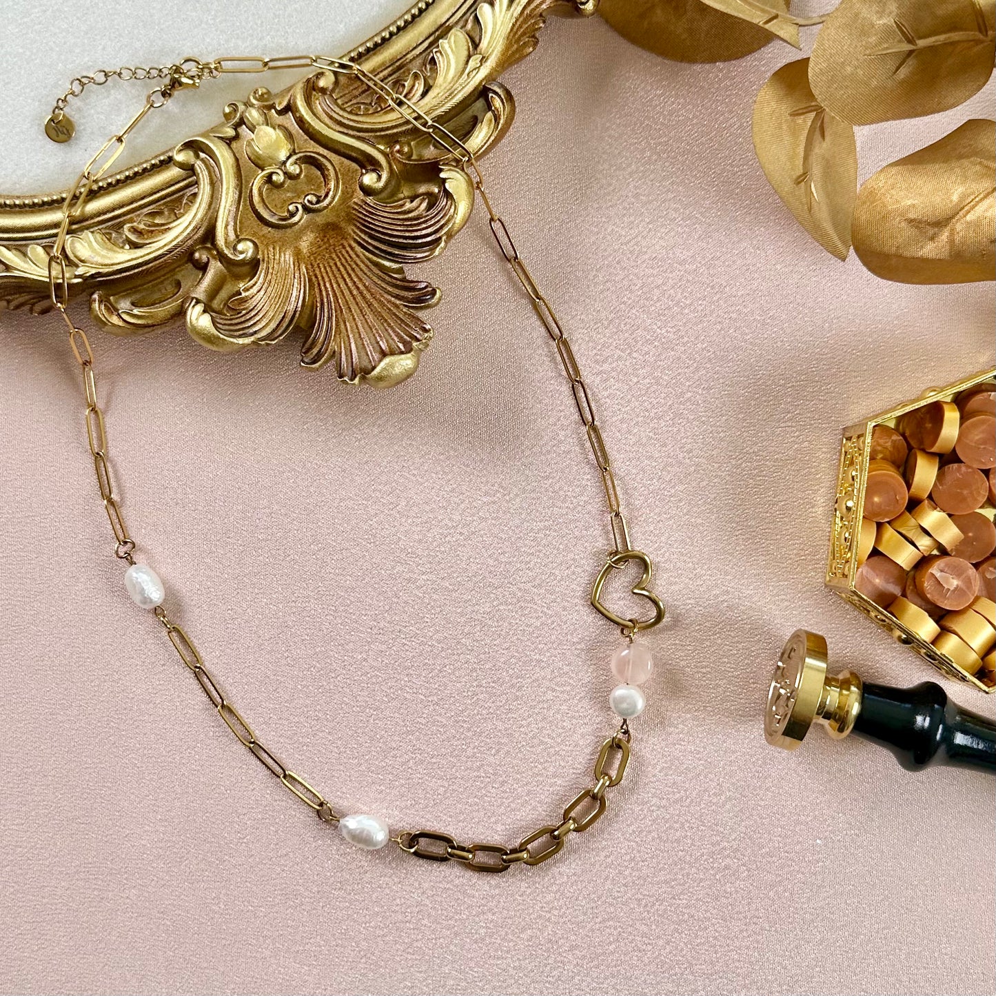 Collier Emma - Quartz Rose