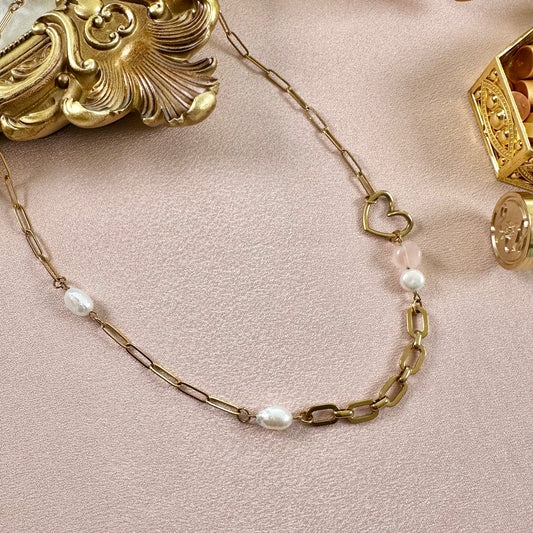 Collier Emma - Quartz Rose