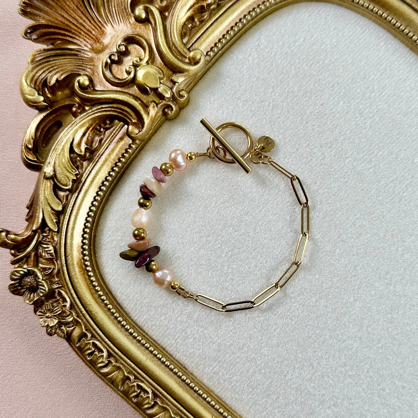 Bracelet Fleur - Jaspe Mokaïte