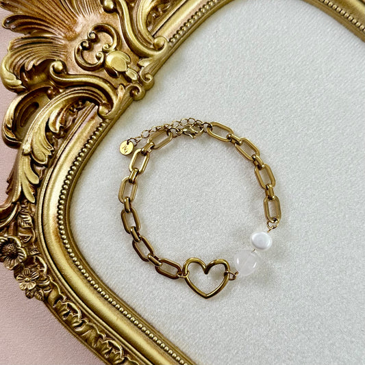 Bracelet Emma - Quartz Rose