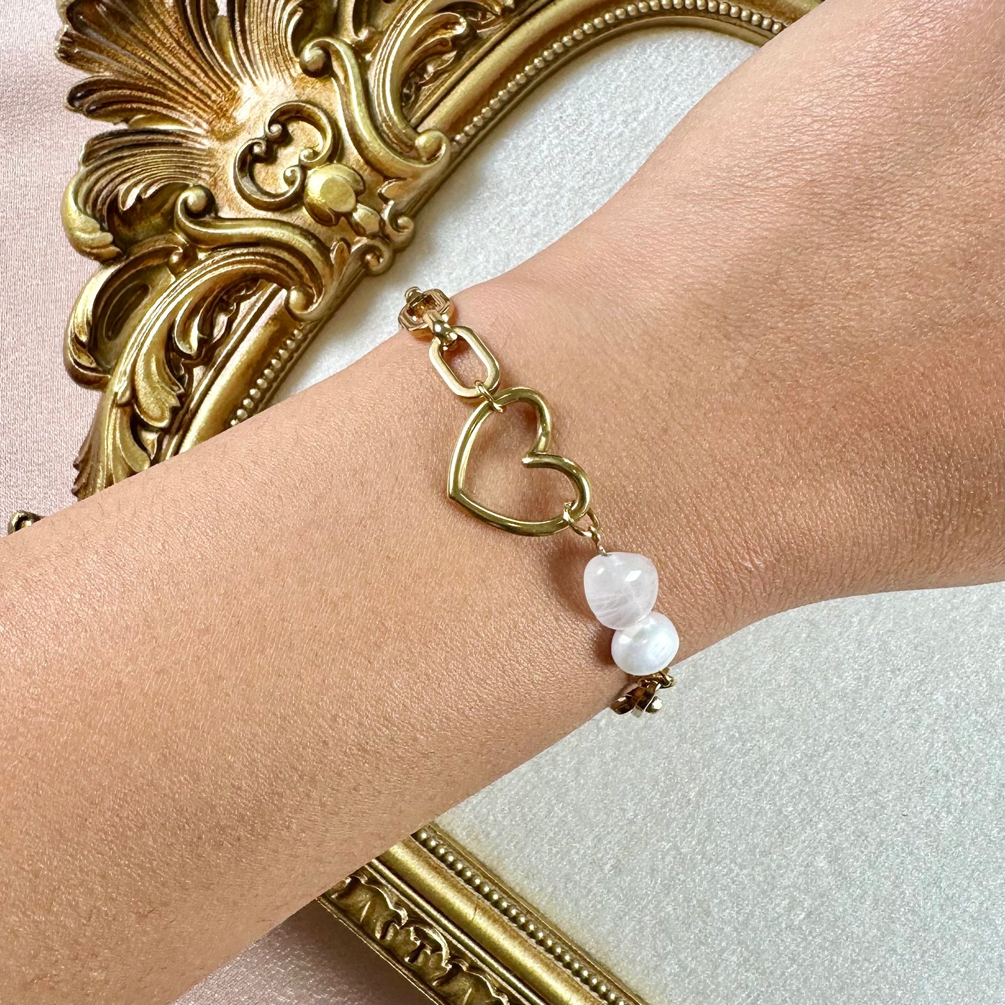 Bracelet Emma - Quartz Rose