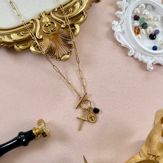 Collier Adam - Obsidienne