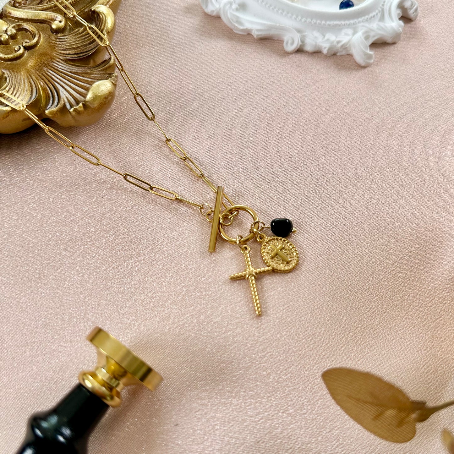 Collier Adam - Obsidienne