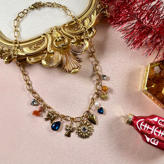 Collier Céleste - Agate de Feu