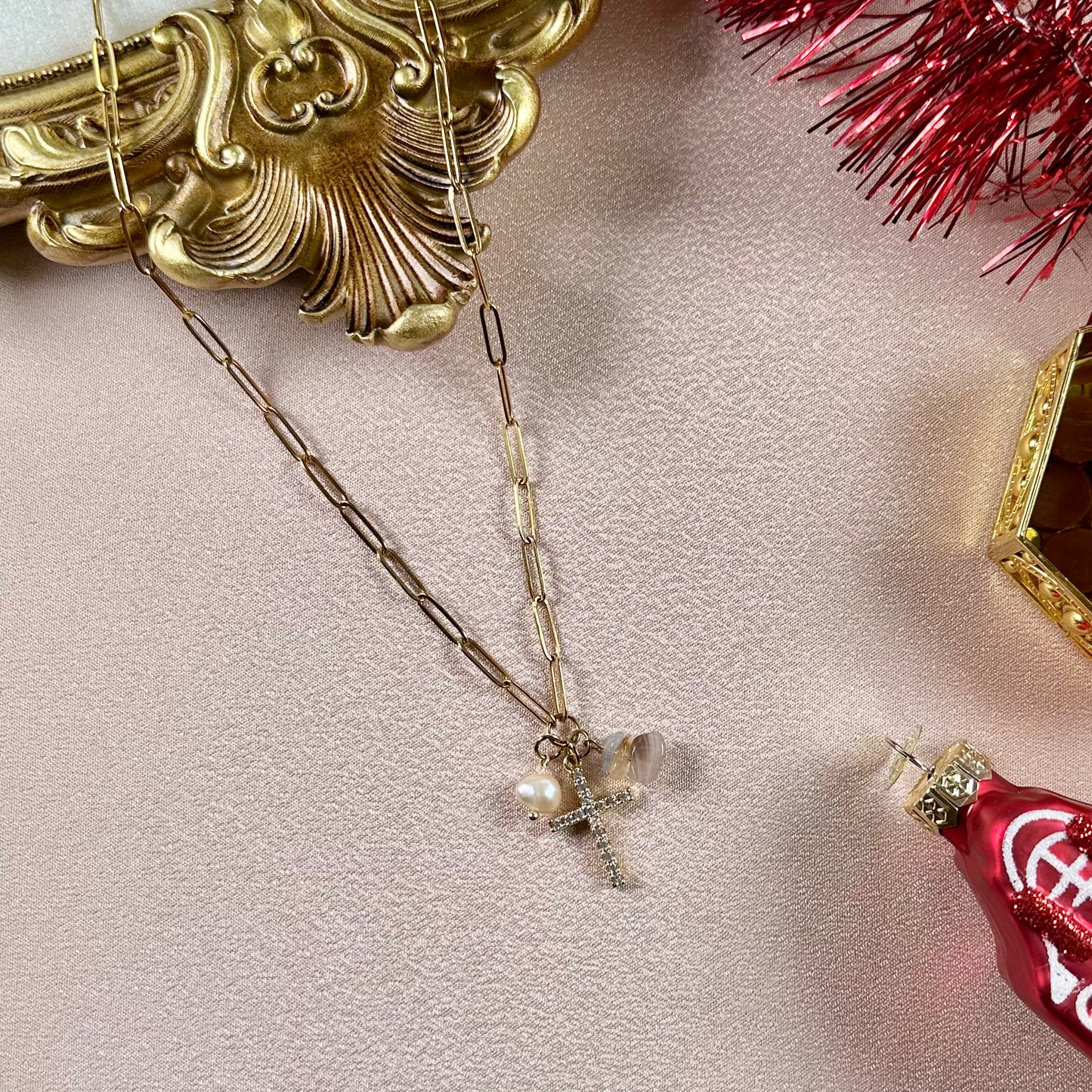 Collier Foi - Agate du Botswana