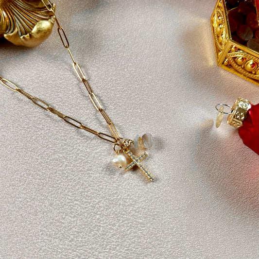 Collier Foi - Agate du Botswana