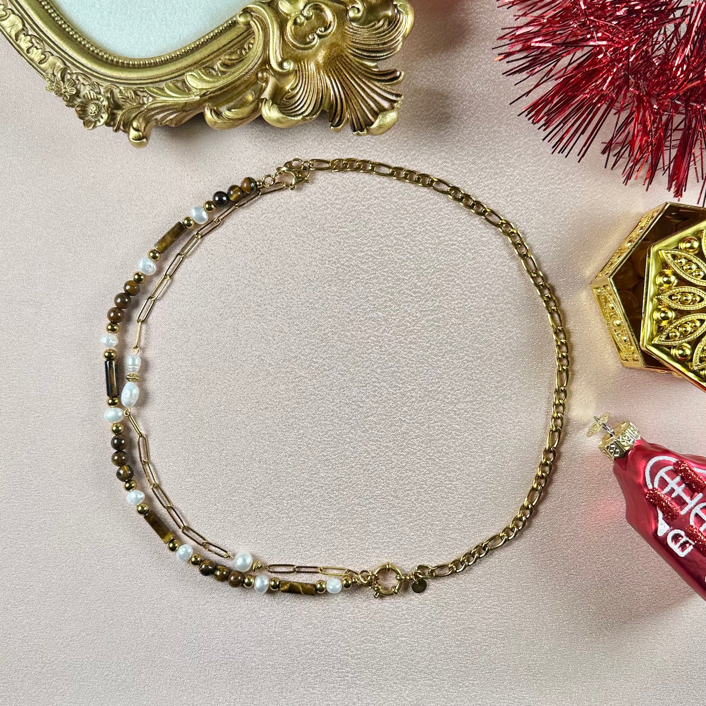 Collier Trésor Interchangeable - Oeil de Tigre