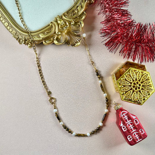 Collier Trésor Interchangeable - Oeil de Tigre