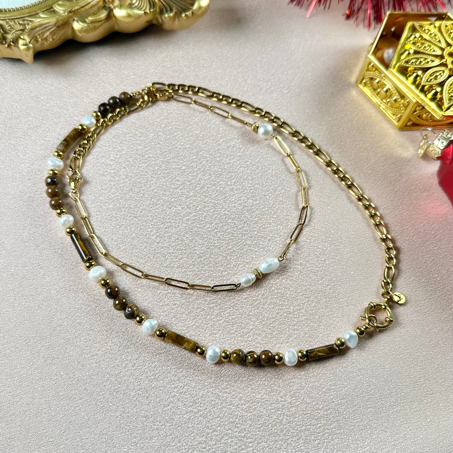 Collier Trésor Interchangeable - Oeil de Tigre